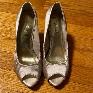 Kelly & Katie peep toe heels